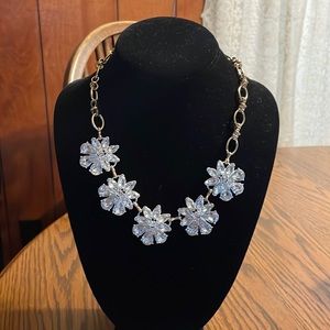 Costume jewelry necklace. Stunning piece! Gold with clear stones.